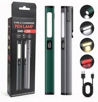 Mini lampe de travail portable Shingel de type stylo avec clip, lampe torche LED COB rechargeable à fixation latérale pour réparation automobile, randonnée, usage médical