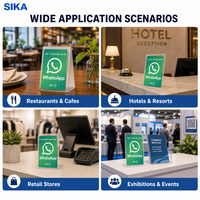 SIKA Vollfarbig Bedruckte PVC-Karte Individuelle NFC Google-Bewertungskarte NTAG215 NFC-Chip QR-Code für Google-Bewertungen und Soziale Links
