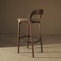 Tabouret de bar moderne en bois massif de luxe léger, chaise haute pour bar, salle à manger, extérieur et maison
