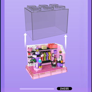 Moule Roi 24035 Beauté <span class=keywords><strong>Maquillage</strong></span> Jour MOC Creative Block Modèle Enfants Éducatif Assembler Building Block Set Plastic Toy - Product Image 5