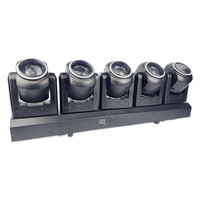 Fünf Infinity Tornado Moving Head Lights 5x80W 120W, neue LED-Bühnenbeleuchtung für Bar- und KTV-Atmosphäre.