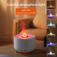 Diffuseur d'huiles essentielles USB 2026 au design unique, effet flamme 3D, pulvérisation volcanique