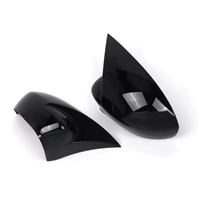 Coques de rétroviseurs latéraux pour FIAT PUNTO 2005-2016 2017 2018, boîtier de rétroviseur modifié, noir brillant, fibre de carbone