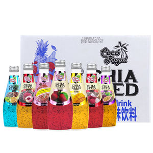 ขวดขนาด290มล. * 12ขวดบรรจุกล่องนำเข้าจากประเทศไทยเมล็ดโกโก้เชียน้ำผลไม้รสผลไม้ปราศจากไขมันกล้วยว่านหางจระเข้สับปะรด - Product Image 1