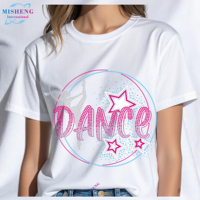 Transfert thermocollant personnalisé en strass pour la danse, transferts thermiques personnalisés en strass pour la danse, strass thermocollant personnalisé pour la danse, design de t-shirt