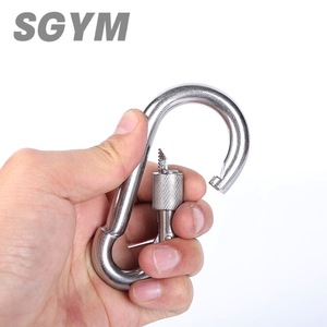 Klip karabiner tugas berat 304 316 baja tahan karat kait jepret pegas klip rantai pengunci untuk berkemah mendaki Din 5299 - Product Image 3