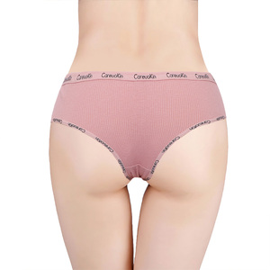 Careuokin Thread algodón <span class=keywords><strong>Tanga</strong></span> sexy brasileña chicas adolescentes algodón bragas logotipo personalizado cintura puro algodón Hipster bragas A7420 - Product Image 6