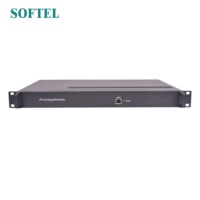 Modulador IP a Analógico Softel 64 en 1, LCD PAL NTSC, para Hoteles, CATV, TV Coaxial