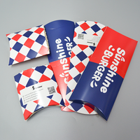 Boîtes alimentaires personnalisées pour restaurant, jetables, recyclables, avec lamination mate, pour tacos, à emporter, emballage à emporter