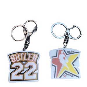 Articles de fans de basketball en plastique Leluike Kobe Warriors Curry Durant Lakers James <span class=keywords><strong>Irving</strong></span> Sports Trend Figurines Porte-clés - Product Image 5