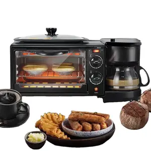 가정 다기능 아침 식사 제작자 기계 온도 조종 아침 샌드위치 제작자 3 In 1 아침 제작자