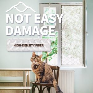Pawise ตาข่ายไนลอนเพื่อความปลอดภัยสำหรับแมว, ตาข่ายป้องกันโปร่งใสตาข่ายกั้นสัตว์เลี้ยงตาข่ายป้องกันการหลบหนีสำหรับระเบียงหน้าต่างประตูบันได - Product Image 3