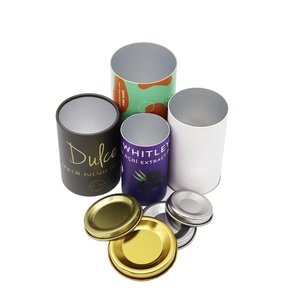 Envases de Alimentos Herméticos Reciclables Personalizados con Revestimiento de Papel de Aluminio, Tubos de Cartón Redondos con Tapa Fácil de Abrir - Product Image 4