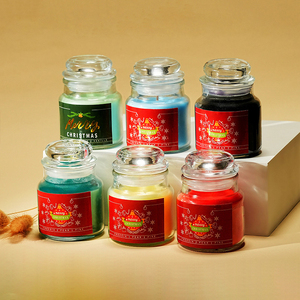 Bougies parfumées en verre avec cire de soja, style <span class=keywords><strong>Yankee</strong></span>, en forme de champignon, pour la décoration intérieure, marque privée - Product Image 2