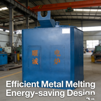 Induktionsschmelzofen Aluminiumschmelzanlage Metallverarbeitungsanlage 800KW Schnellheizung Präzise Temperaturkontrolle
