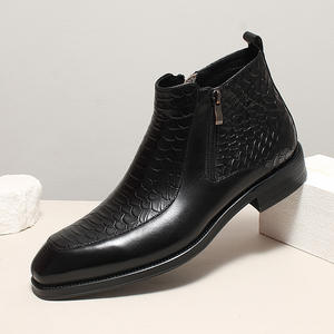 Botas de Trabajo para Hombre, de Cáñamo, con Cordones, Impermeables, Antideslizantes, Estilo Inglés Vintage, con Suela de Goma Cosida a Mano Goodyear - Product Image 1