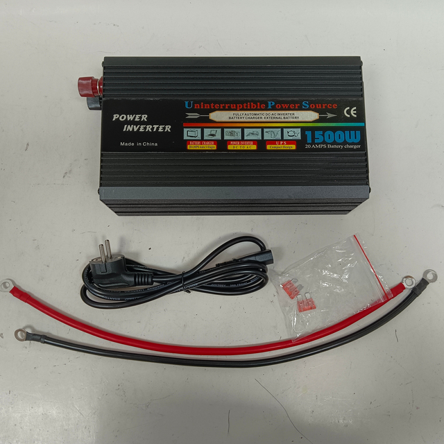 1500W 12VDC 220VAC Modified Sine Wave Inverter With AC Charger/Battery Charger/UPS Function DC to AC