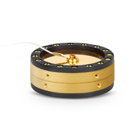 Capsule de noyau de cartouche de grand diaphragme d'U87 34 mm avec la selle en laiton et en plastique pour le micro à condensateur de studio d'équipement de podcasting