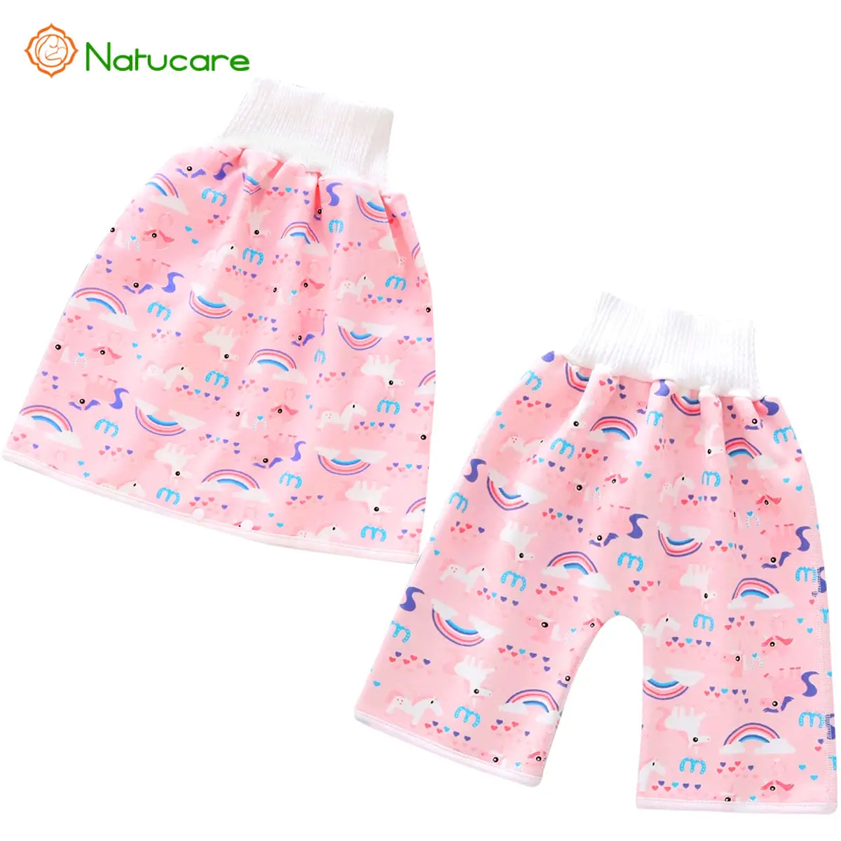 Váy Tã Trẻ Em Tiện Dụng Váy Tã Quần Tập Luyện Bằng Cotton Chống Thấm Nước Đệm Giường Ngủ