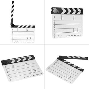 Film Directeurs Clapboard Photographie Studio Photo Vidéo TV Acrylique Clapper Board Dry Erase Film Slate Cut <span class=keywords><strong>Action</strong></span> Scene - Product Image 6