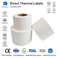 Étiquettes thermiques à prix d'usine 4x6, rouleaux d'étiquettes d'emballage vierges, autocollants d'expédition imperméables pour commandes en gros
