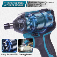 Tournevis électrique ergonomique à moteur brushless compact à couple élevé, marche avant/arrière, pour l'assemblage de meubles en kit et de placards