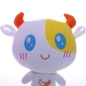 Mascotte Aziendale con Espressione <span class=keywords><strong>Sorridente</strong></span> Prodotta in Fabbrica, Giocattolo di Peluche Ricamato 25cm, Super Morbido, Imbottito in Cotone PP - Product Image 3