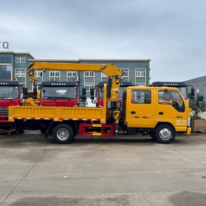 Marca japonesa ISUZU 4x2 Camión con cabina <span class=keywords><strong>de</strong></span> doble fila Montado Grúa <span class=keywords><strong>de</strong></span> 3,5 toneladas Camión grúa nueva a la venta - Product Image 3