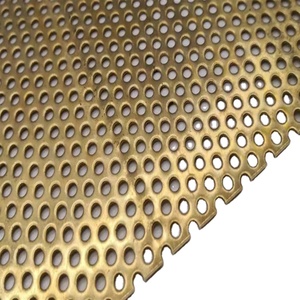 Plaque en maille métallique perforée en acier inoxydable, cuivre et aluminium, anti-corrosion, avec soudage, découpe et pliage pour clôtures - Product Image 4