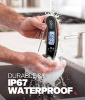 Offre Spéciale : Thermomètre numérique étanche pour viande et aliments, lecture instantanée, écran LCD rétroéclairé, haute précision, idéal pour four et barbecue