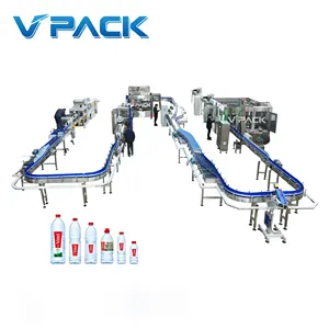 Full Set Complete Auto Mineral Water Production Line Filling To Packaging/Automatic Water Filling Machine/Water Bottle Plant