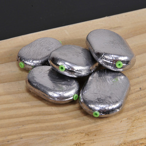 Plomada Redonda Plana Aohu de 40g con Núcleo de Plástico Resistente a la Corrosión para Pesca Oceánica - Product Image 1