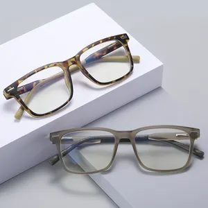 Vintage einzigartige Brillen gestelle Acetat Brillen optische Rahmen auf Lager Computer Blaulicht blockierende Brille