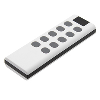 Mando a distancia RF 2,4G de silicona blanca, alta calidad, inalámbrico, 6 llaves, 8 teclas, 10 teclas, soporte de Control remoto personalizado