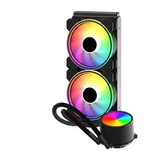 Enfriador de Agua para CPU AIO de 240 mm Directo de Fábrica, Cabezal de Bomba con Espejo ARGB, Ventilador Hidráulico Silencioso, Refrigeración para PC de Escritorio, Suministro al por Mayor, 240 mm ARGB F - Product Image 5
