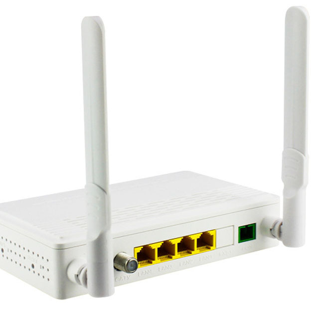 XPON Both Gpon and Epon ONU 1GE 3FE WIFI CATV for Family Gateway 1G3F CATV WIFI with 2 Antennas
