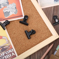 Lot de 30 agrafes en fer noir style Art Déco, ajustables, écologiques, pour tableau en liège, type bulldog, pour usage professionnel