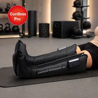 Bottes de compression pneumatiques Y42 OEM avec fonction chauffante, sans fil, certifiées CE ROHS FCC, 200 mmHg, écran LCD, pour jambes, sans fil