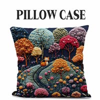 Housse de coussin décorative en peluche douce avec imprimé chat style broderie artistique pour salon, décoration de maison champêtre