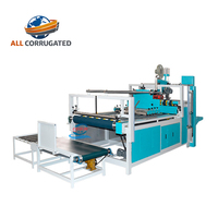 Machine à coller semi-automatique pour carton ondulé, équipement de fabrication de cartons ondulés, norme d'exportation