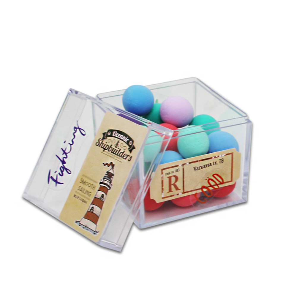 Clair En Plastique Transparent Boîte De Fantaisie Boîte De Bonbons De Noël en Ventes