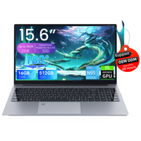 Nouvel ordinateur portable 15,6 pouces, 6 Go de GDDR5, processeur Intel N95 Quad Core, Windows 11, Full HD 60 Hz, clavier rétroéclairé anglais, SSD, écran IPS, refroidissement haute performance, personnel