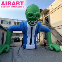 Figurines Gonflables Horreur Zombie pour Halloween – Buste Gonflable Géant Horreur – Modèle/Statue/Sculpture Homme Effrayant Blessé