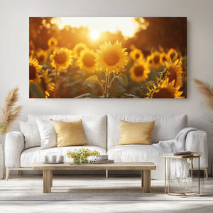 1PC Toile Imprimée Cadre Extensible <span class=keywords><strong>D</strong></span>écoration Murale de Noël Tournesol Paysage Lakeside Nature Morte <span class=keywords><strong>Aquarelle</strong></span> Paysage Peinture - Product Image 2