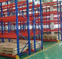 Scaffale a trave incrociata industriale dedicato per magazzini con supporto portante in acciaio per Pallet ripiani rivestiti in polvere