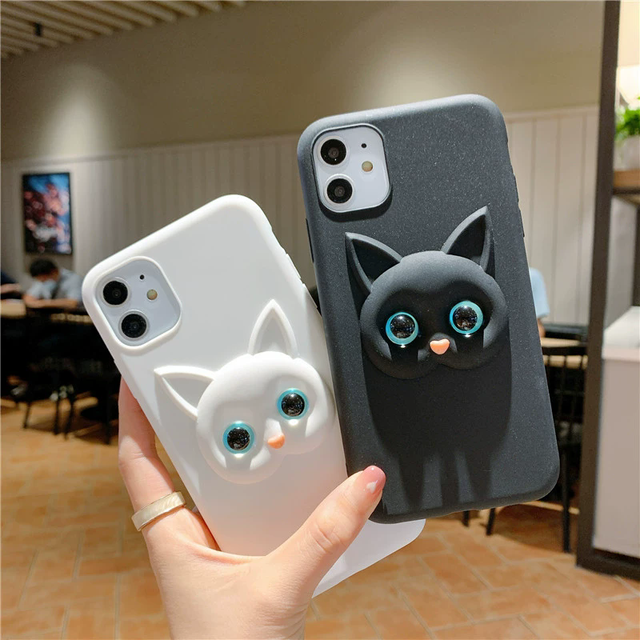 Funny Creative Cartoon cat Mobile Phone case Suitable for iPhone 14 15 and Promax Protective Cover