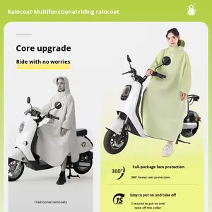 Imperméable une pièce en tissu Oxford pour garçons, pour vélo électrique et moto, épaissi, allongé, manches longues, entièrement imperméable - Product Image 4