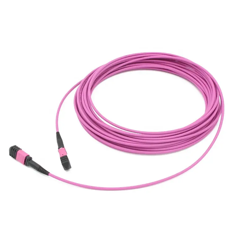 MPO MTP 12 core 24 core femmina multimodale OM3 OM4 fibra ottica tronco cavo patch cord 3.0mm 2.0mm LSZH tipo B