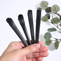 Wanmei Vente en gros de pinces à cheveux en carbone noir pour la coiffure, 6 pièces/ensemble, pinces à cheveux noires pour le coiffage