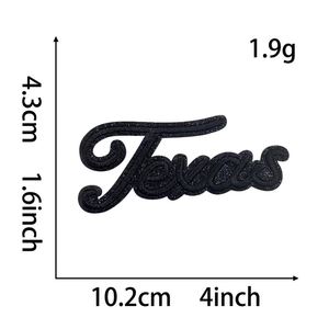 Patchs brodés personnalisés thermocollants avec bordure pailletée Texas pour la décoration de jeans, chapeaux et vêtements - Product Image 6